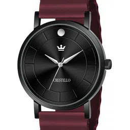 CRESTELLO Men Brass Dial & Straps Analogue Multi Function Watch CR-BLK028SLC-WYN-picture-22