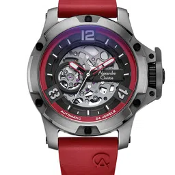 Alexandre Christie Men Red Dial & Red Straps Analogue Automatic Motion Watch 6295MTRTPBARE image 1