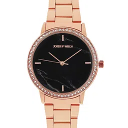 JOKER & WITCH Women Rose Gold Toned Straps Analogue Watch Gift Set-JWLT684 image 2