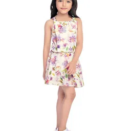 Tiny Kingdom Girls Printed Top with Skirt image 4