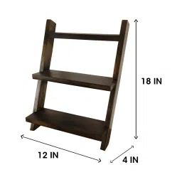 symplify Amelia Wooden Shelf 2 Step Ladder image 10