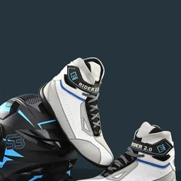 Eego Italy Men White High-Top Rider-image-24