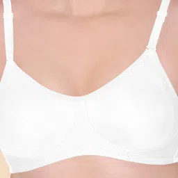 KOMLI Pack Of 3 Pure Cotton T-shirt Bra Full Coverage Non-Wired Non Padded All Day Comfort image 5