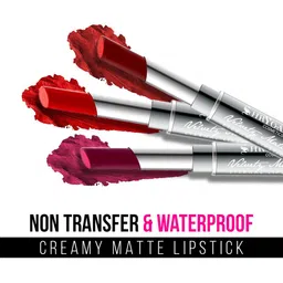 SHRYOAN Non Transfer Matte 24 Hours Waterproof Lipstick 3.8g - Shade 010 image 3