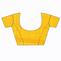 SAADHVI Women's Set of 2 Georgette Beige And Yellow Printed Saree With Unstithed Blouse image 5