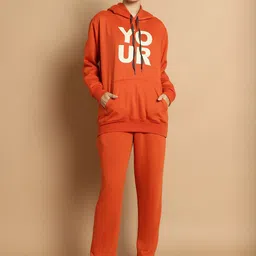 mack jonney VIMAL JONNEY Printed Hooded Cotton Fleece Sweatshirt With Trouser-picture-10