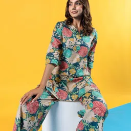 BAESD Printed Top With Palazzo Co-Ords image 3