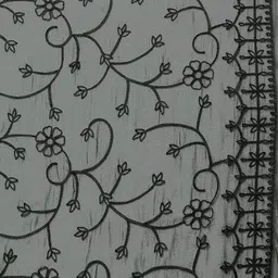 Soch Women Black Embroidered Dupatta with Thread Work image 4