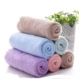 generic Face Towels for Women| Face Towel/Napkins/Small Towel/Hand Towels (Pack of 12), 400 GSM Multi-Colour (Soft and Super Absorbent Face Towels for Women's, Kids and Newborn Babies - 30x30 CM - 12 Pcs) image 2