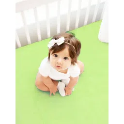BIANCA Baby Dry Sheet Mattress Protector Solid Green image 3
