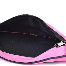 k london Stylish Real Leather Waist Bag Elegant Style Travel Pouch Passport Holder with Adjustable Strap(11252) (Pink) image 4