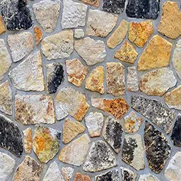 Univocean Beige & Yellow 3D Modern Brick Design Self-Adhesive Wallpaper image 3