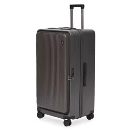 swiss military Jade Hard Top Trolley Bag - Durable Polycarbonate Luggage with TSA Lock, 8-Wheel Spinner, Expandable Storage & Anti-Theft Zipper - Stylish Travel Suitcase in Dark Grey, 28" Travel Bag image 1