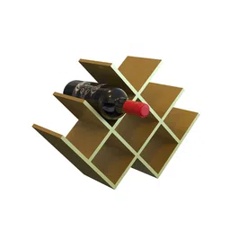 Home Sparkle Beige MDF Wine Rack Holder image 1