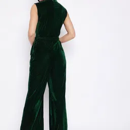 Uptownie Stretchable Velvet Jumpsuit image 4
