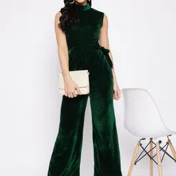 Uptownie Stretchable Velvet Jumpsuit image 3