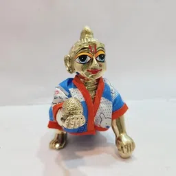 Krishna ji,Laddu Gopal Dress Cotton Summer Night Suit for Krishna Idol Ladoo Gopal Dress Pant Shirt (Combo-6) Size no-1 (Pack of 6) image 4