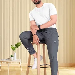 Men's Blend Shorts with Stylish Design Comfortable and Versatile Track Pant Combo Pack (Steel Grey-XL) image 5