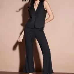 the classic togs Black WaistCoat,RegularFit WaistCoat,Black WaistCoat,Cotton Blend WaistCoat,Casual WaistCoat,Office Wear WaistCoat,Women WaistCoat,WaistCoat15. image 2