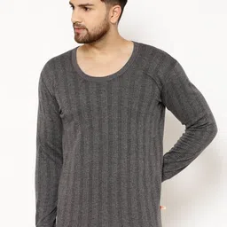 mack jonney VIMAL JONNEY Men Pack Of 2 White & Black Thermal Tops image 2