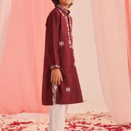 pspeaches Boys Embroidered Regular Kurta with Pyjamas image 3