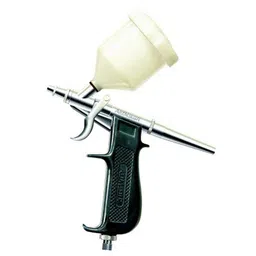 Painter Spray Gun (LABEL) Combo of Artmaster Air Brusher 60 ml (AC60) & Elephant Mini Air Compressor (AS-186) with 3 Mtr PU Pipe For use Makeup Cake Decorating Tattoo Face Body Painting Airbrushing image 2