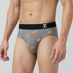 XYXX Men Conversational Printed Cotton Basic Brief XYBRF204 image 2