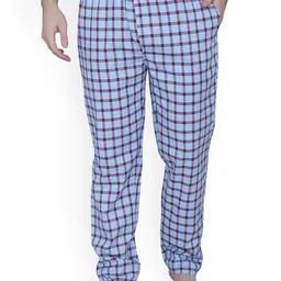 RENZ Checked Relaxed-Fit Lounge Pants-picture-40