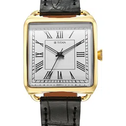 Titan Men Textured Dial & Black Leather Straps Analogue Watch 1676YL01-picture-32