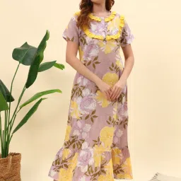 SEPHANI Lavender Floral Nightgown-picture-12