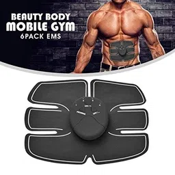 aryka 6 Pack abs Stimulator | Wireless Abdominal and Muscle Exerciser Training Device Body Massager | 6 Pack abs Stimulator Charging Battery | mart Fitness Abs Maker | Exerciser Training Device Massager image 3