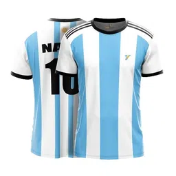 yourjersey Argentinaa 2022/23 Home Authentic Football Jersey - Personalized with Custom Name & Number | Sizes for Kids, Men & Women image 1