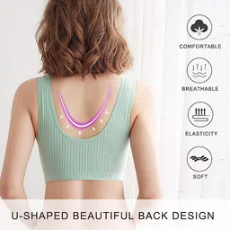 wave fashion Nursing Bras for Breastfeeding Cotton Wireless Maternity Bra Seamless Support Front Snap Padded Bralettes image 4