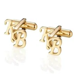 hasnat Personalized Silver Initial Name Cufflinks for Men, Groom Wedding, Men's Shirt, Letter Custom Cufflinks image 1