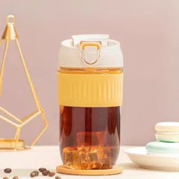 YELONA Yellow Borosilicate Glass BPA Free Coffee Tumbler - 500 ml-picture-27