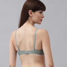 spunn Women's Cotton Blend Light Padded Wirefree T-Shirt Bra Combo image 4