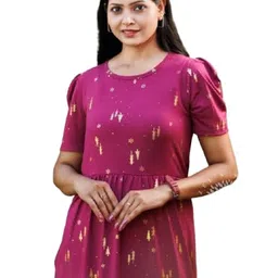 hazel’s willow Cosmic Blue Loungewear – Comfortable Cotton-Blend (Cosmic Blue, Mocha Brown, Purple Wine, Wild Floral, Pixel Black, Crimson Red, Strawberry Red) image 1