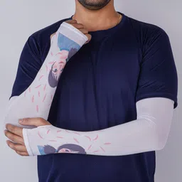 mikoniko Arm Sleeves Men & Women Sunlight Protection Protection from Dust, Pollution, Sunburn, UV Protection - Suitable for, Sports - Hand Summer Gloves 1 Pairs image 4