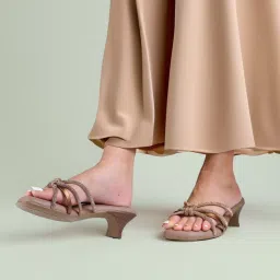 Monrow Andie Bronze Block Heels image 1