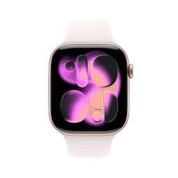 Apple Watch Series 11 GPS+Cellular with Light Blush Sport Band - M/L (46mm Retina LTPO3 OLED Display, Rose Gold Aluminium Case) image 2