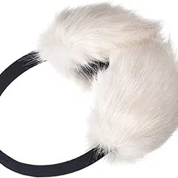 malvina Winter Earmuffs for Women's & Girl's Winter Ear muffs Large Over Ear Foldable EarMuff (White) image 2