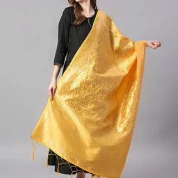 Dupatta Bazaar Woven Design Banarasi Silk Dupatta-picture-25