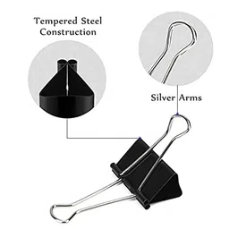 Bambalio Binder Clips 32mm Black Set of 2 Dozen(Pack of 24) image 2
