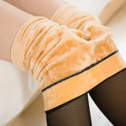 jmt wear Women's Winter Thermal Fleece Pantyhose | Fleece-Lined Stockings for Girls image 3