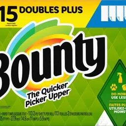 Bounty Select-A-Size Paper Towels, White, 6 Double Plus Rolls = 15 Regular Rolls image 2