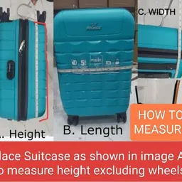 fambal 28" PVC Zippered Suitcase Cover Durable Dust Proof Anti-Scratch Travel Bags Cover Case for Wheeled Luggage Hard/PolycarbonateTrolley Bag Pack of 1 (68X46X33cms) Height Excluding Wheels image 4