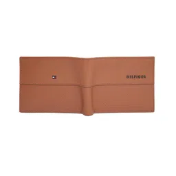 tommy hilfiger Leather Wallet for Men, Global Coin Wallet, Tuxtla, Tan image 4