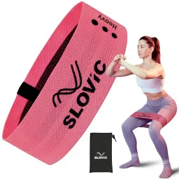 SLOVIC Resistance Bands for Workout for Women With 30+ Workout Guide (20-45 Lbs) Anti Slip Loop Hip Band for Women & Men Mini-Loop Booty Bands for Glutes and Squats Exercise, Suitable for Home & Gym-picture-19