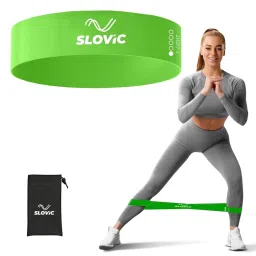 SLOVIC Resistance Loop Bands 100% Natural Latex Exercise Bands with 1 Year Warranty Mini Resistance Loop Band for Full Body Exercises - Green-image-38
