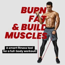 SLOVIC Resistance Tube (1 Year Warranty) with 30+ Exercise E-Guide & Foam Handle, Suitable for Home and Gym for Men and Women, Multipurpose Resistance Tube Band (Green 20kg + Blue 10kg) image 2